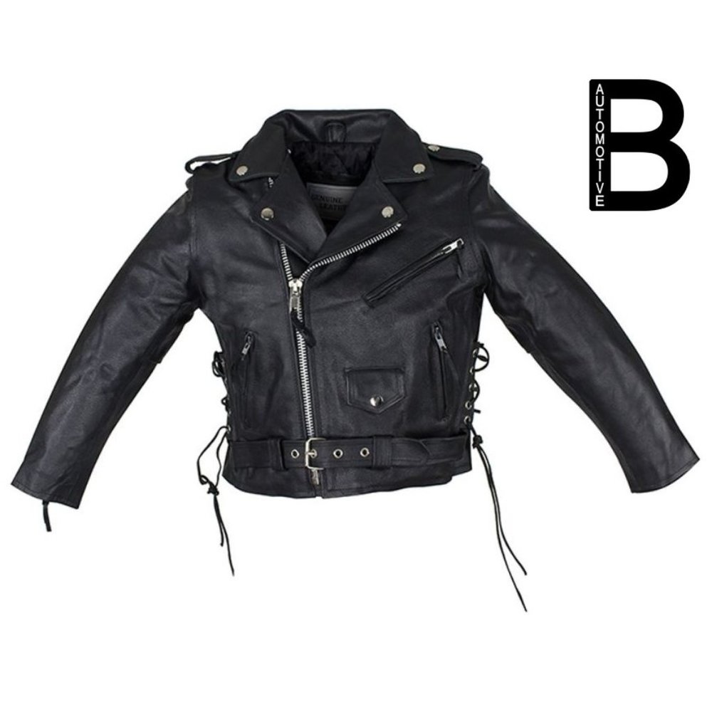 Teens Leather Motorcycle Jacket